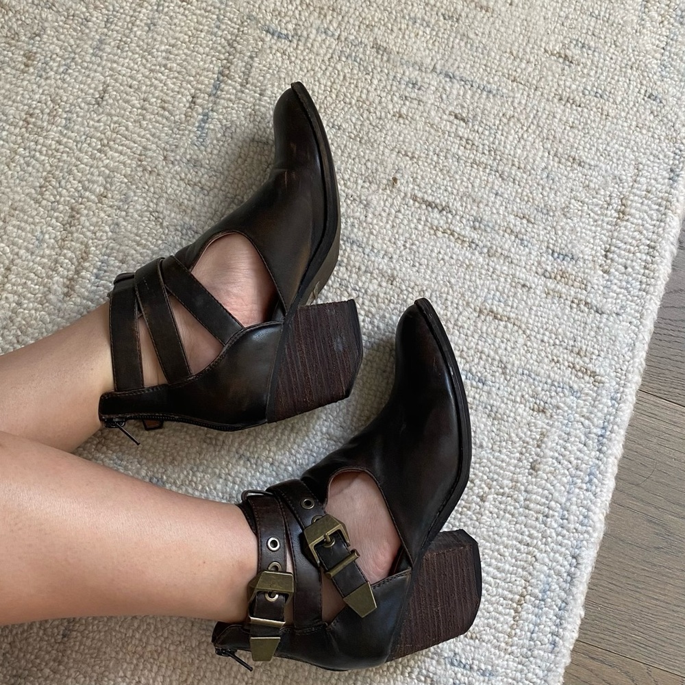 Jeffrey Campbell Buckeye Ankle Booties